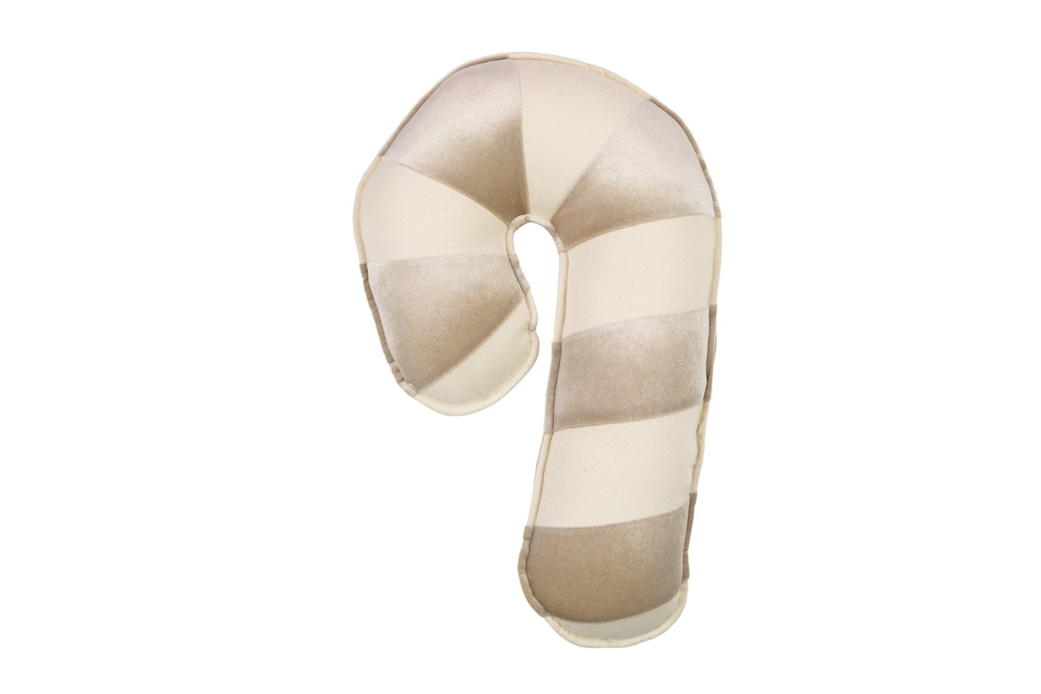 Cream Candy Cane Cushion