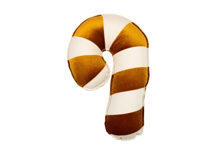 Cuscino Christmas Candy Cane Dorato