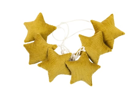 Corduroy Stars Garland Honey 