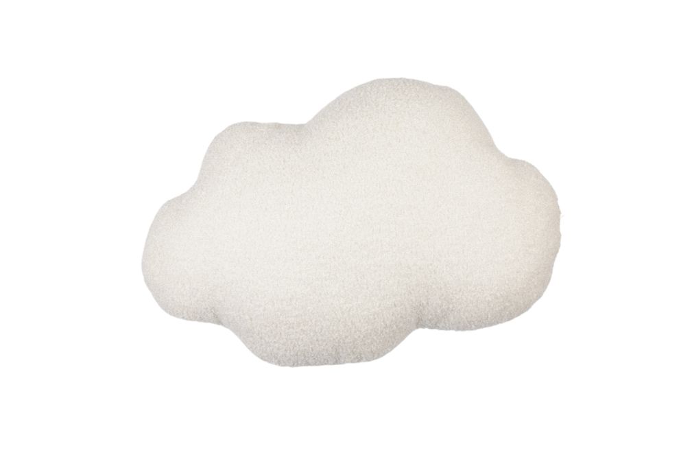 Coussin Nuage Boucle Blanc