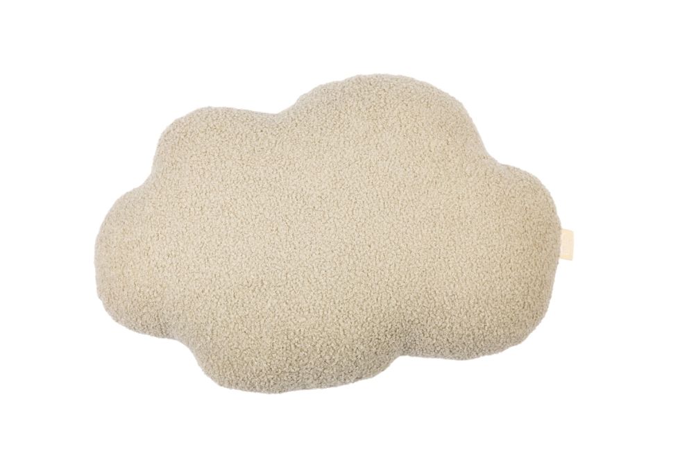 Coussin Nuage Boucle Beige