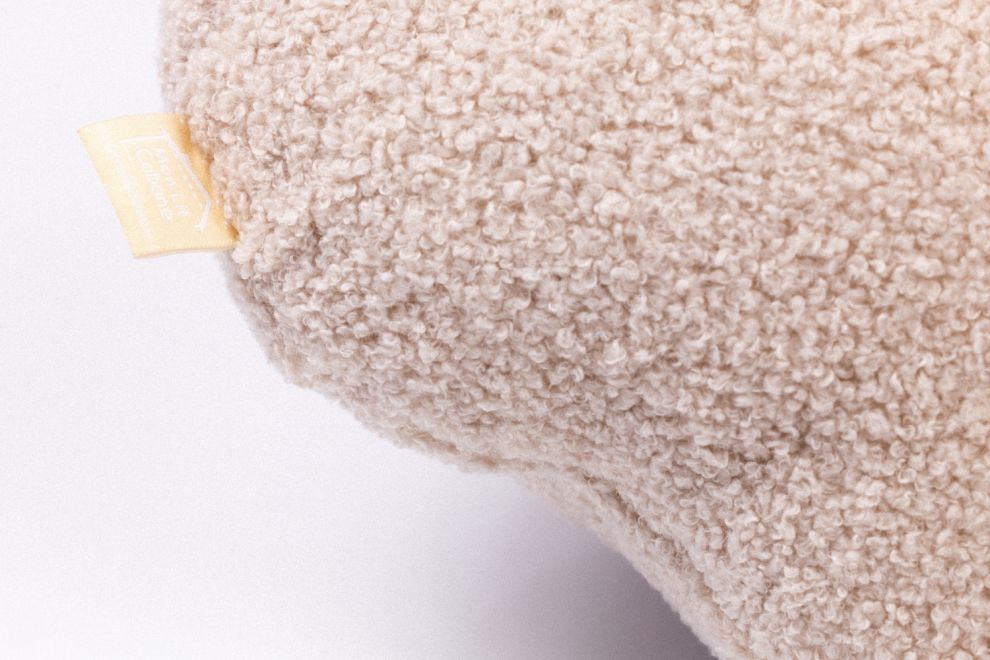 Coussin Nuage Boucle Beige