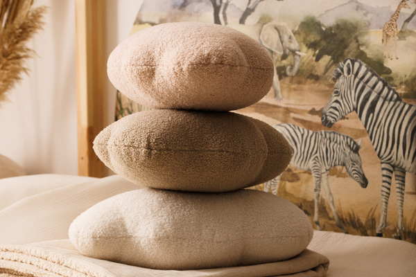 Kissen Wolke Hellrosa Boucle