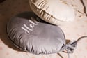 Coussin Ballon Décoratif  "Hello"- Argent