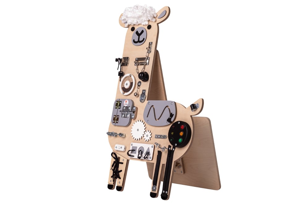 Adele the Llama Activity Board Natural