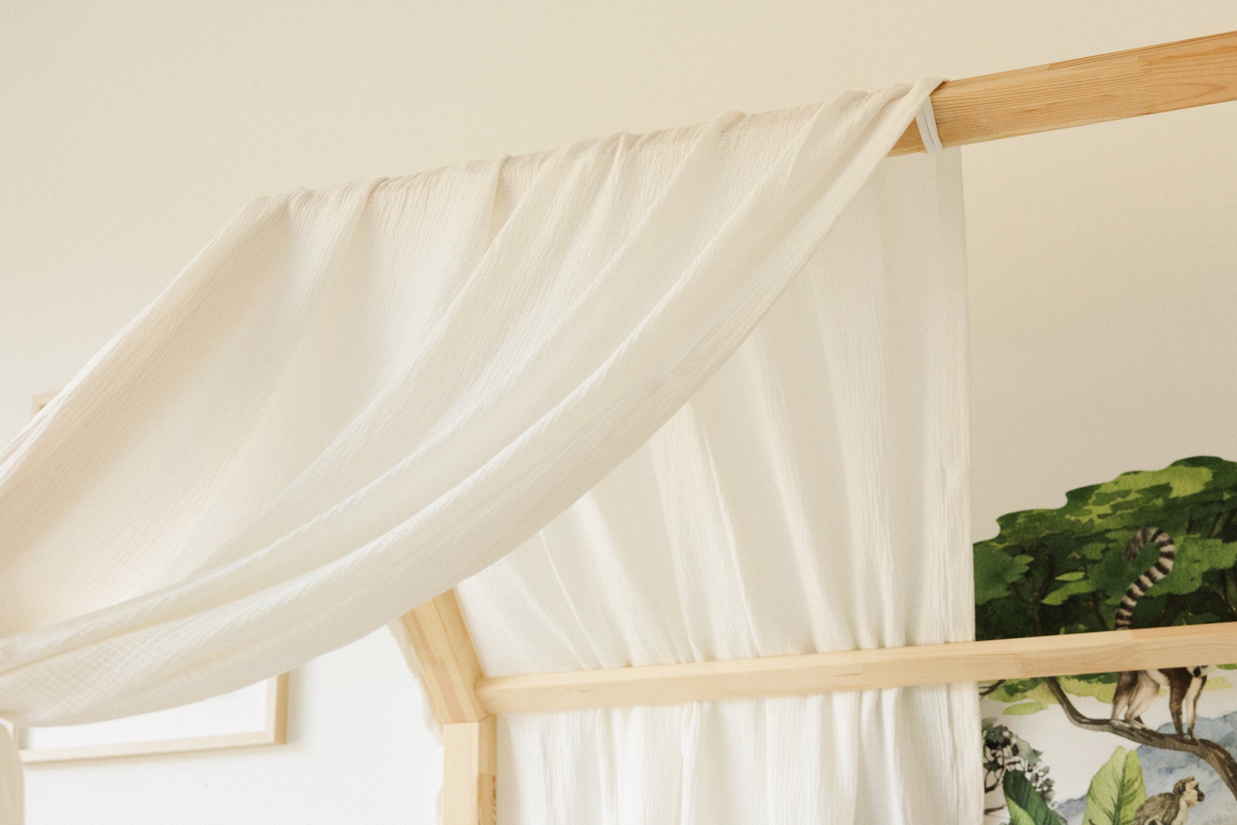 Bed Canopy - Off White - Model K Double