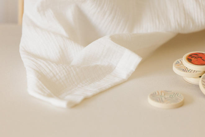 Plachta na dětskou postel-domeček Off White – model L Double