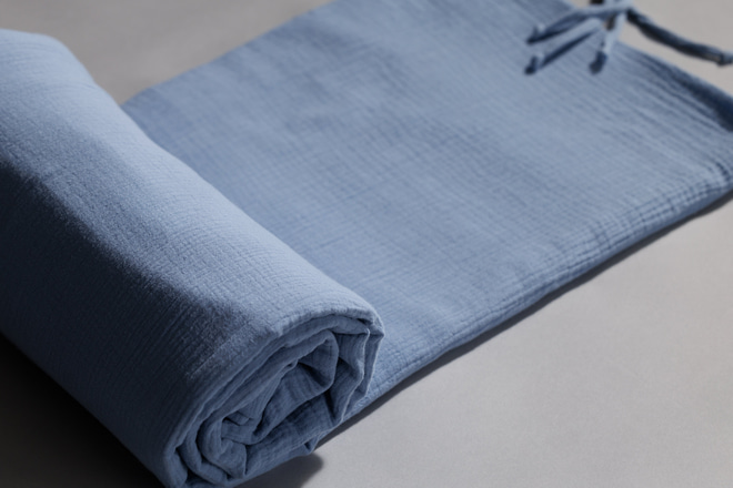 Hausbett-Himmel Himmelblau - Modell L Doppelt