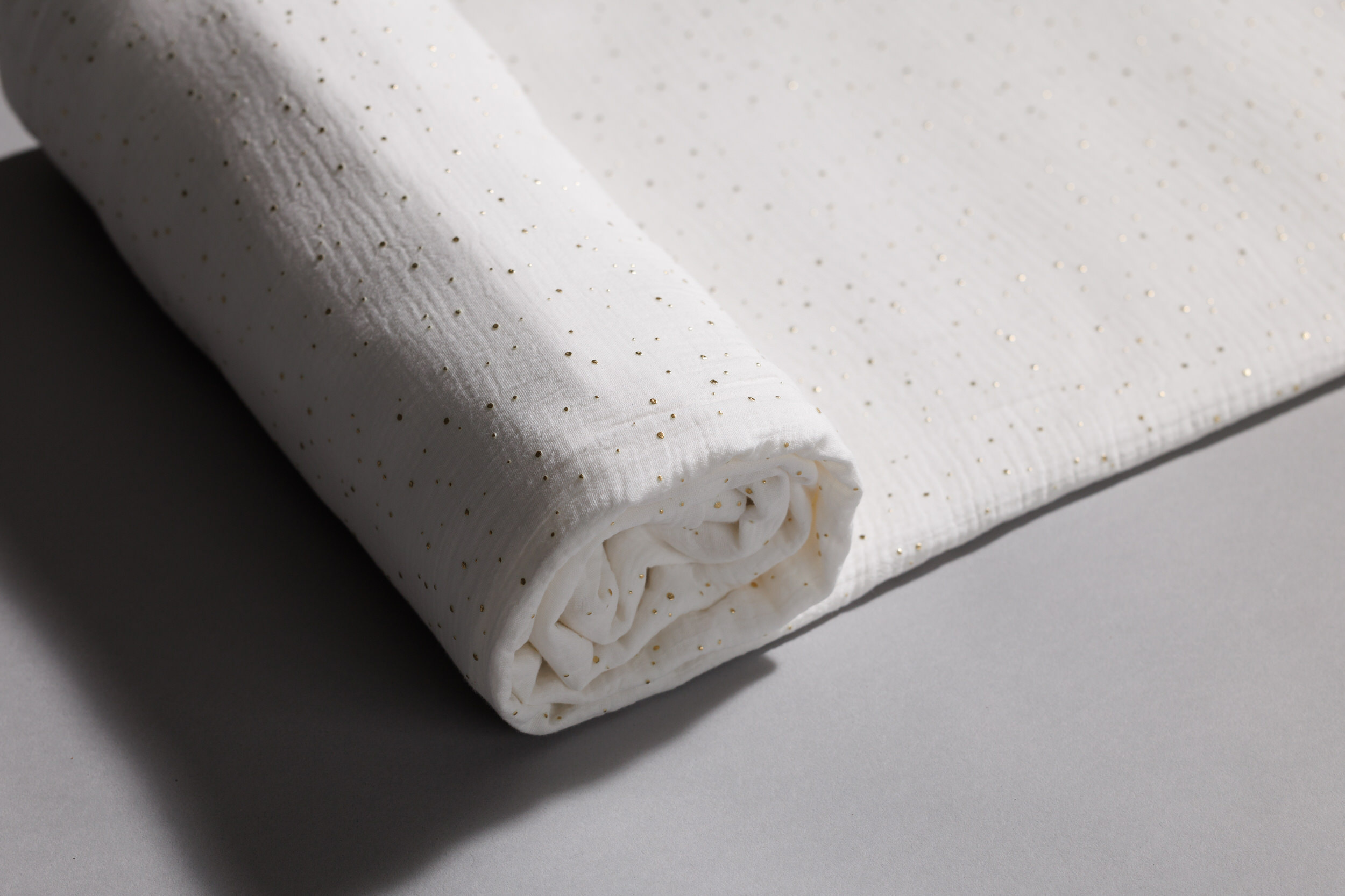 Toile de Lit Cabane Blanc à Pois Dorés - Modèle K Double Toile de Lit Cabane Blanc à Pois Dorés - Modèle K Double