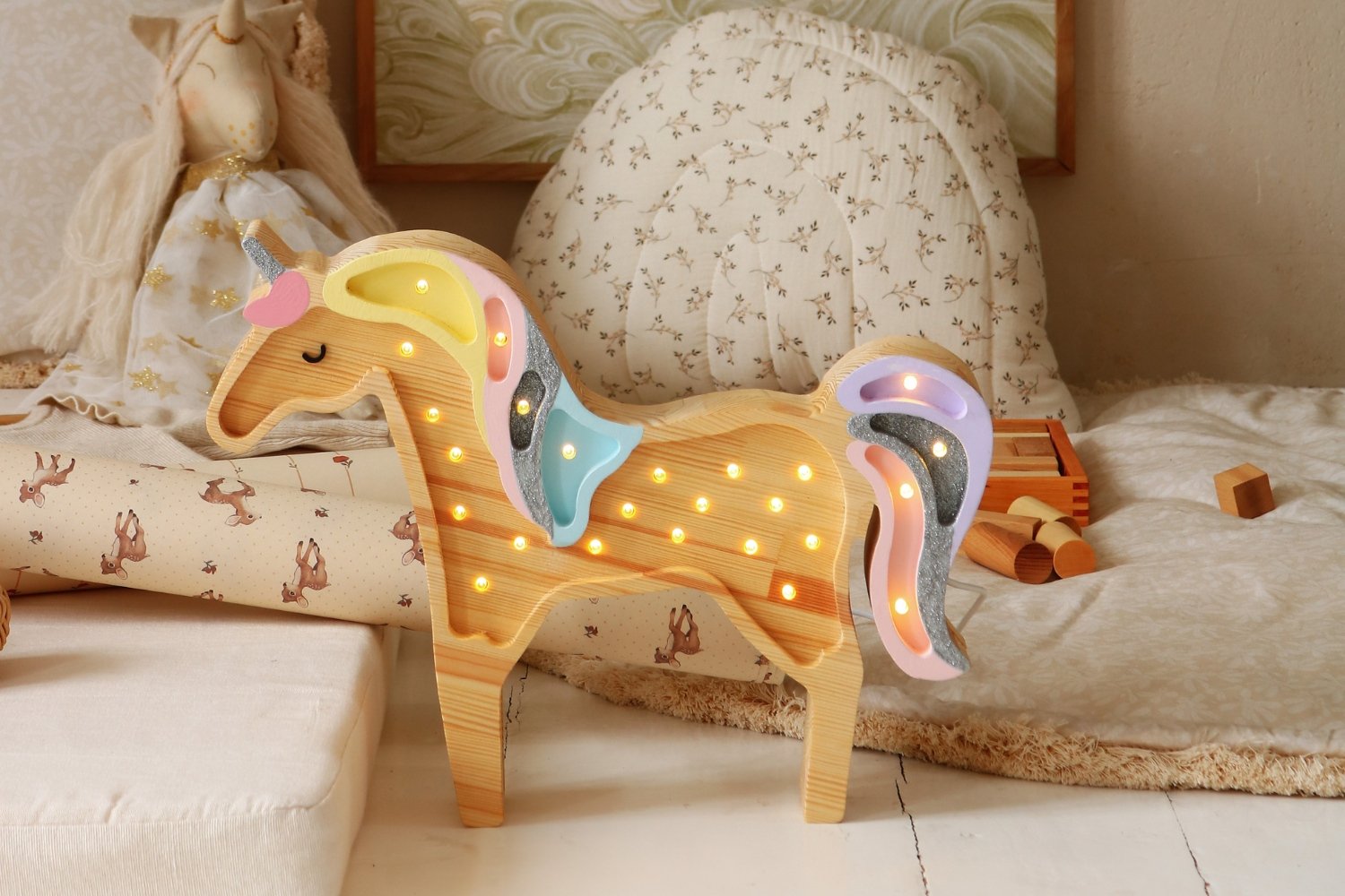 Lampe Little Lights Licorne LED