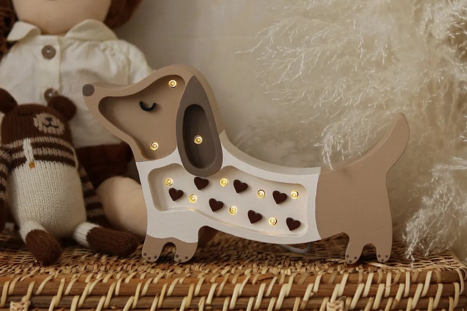 Little Lights Dog Lamp Mini Chocolate Hearts