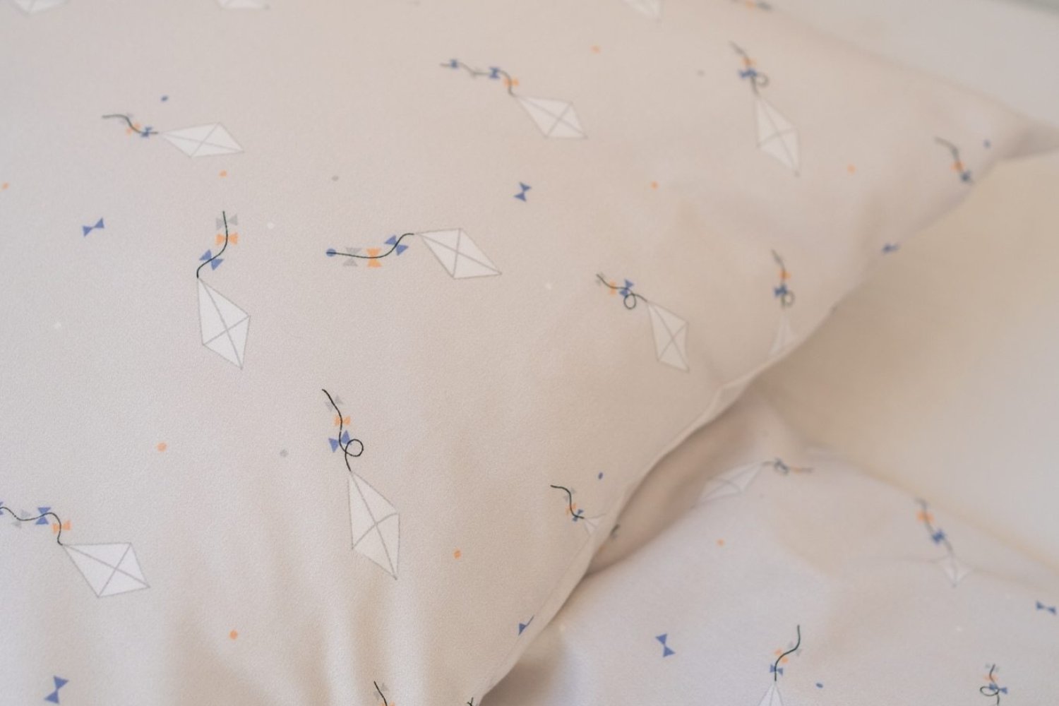 Housse de Couette en Satin de Coton - Cerfs-volants - 140x200