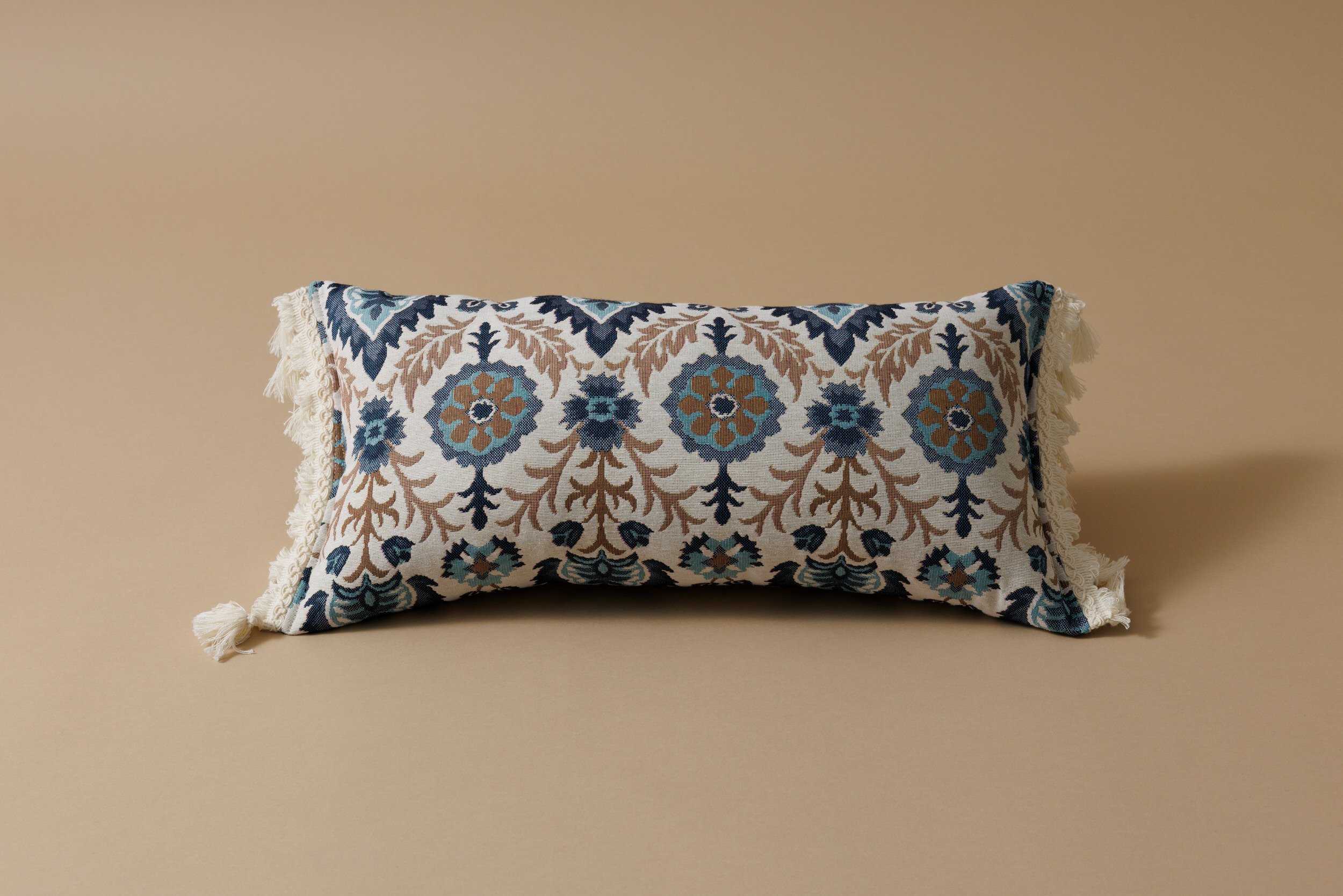 Blue Iris in Istanbul Long Cushion