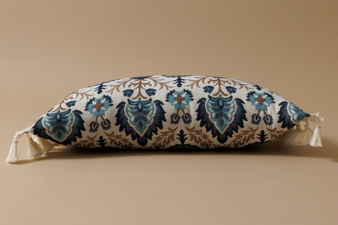 Blue Iris in Istanbul Long Cushion