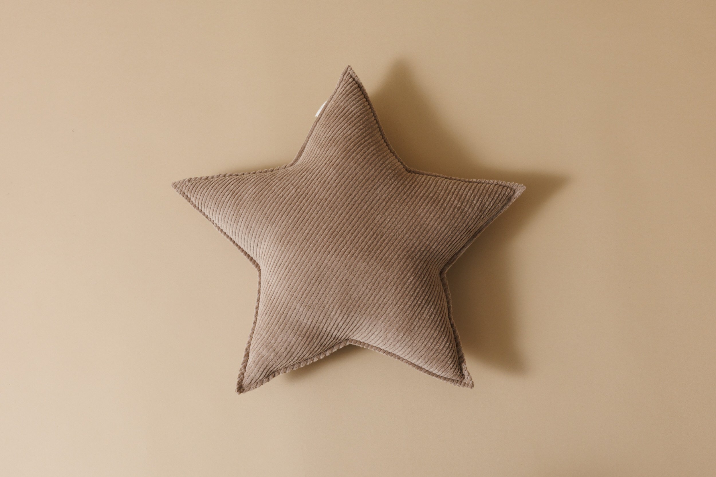 Cappuccino Star Corduroy Cushion