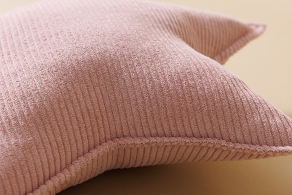 Pink Star Corduroy Cushion