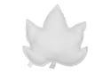 Coussin Feuille d’Érable en Lin Gris