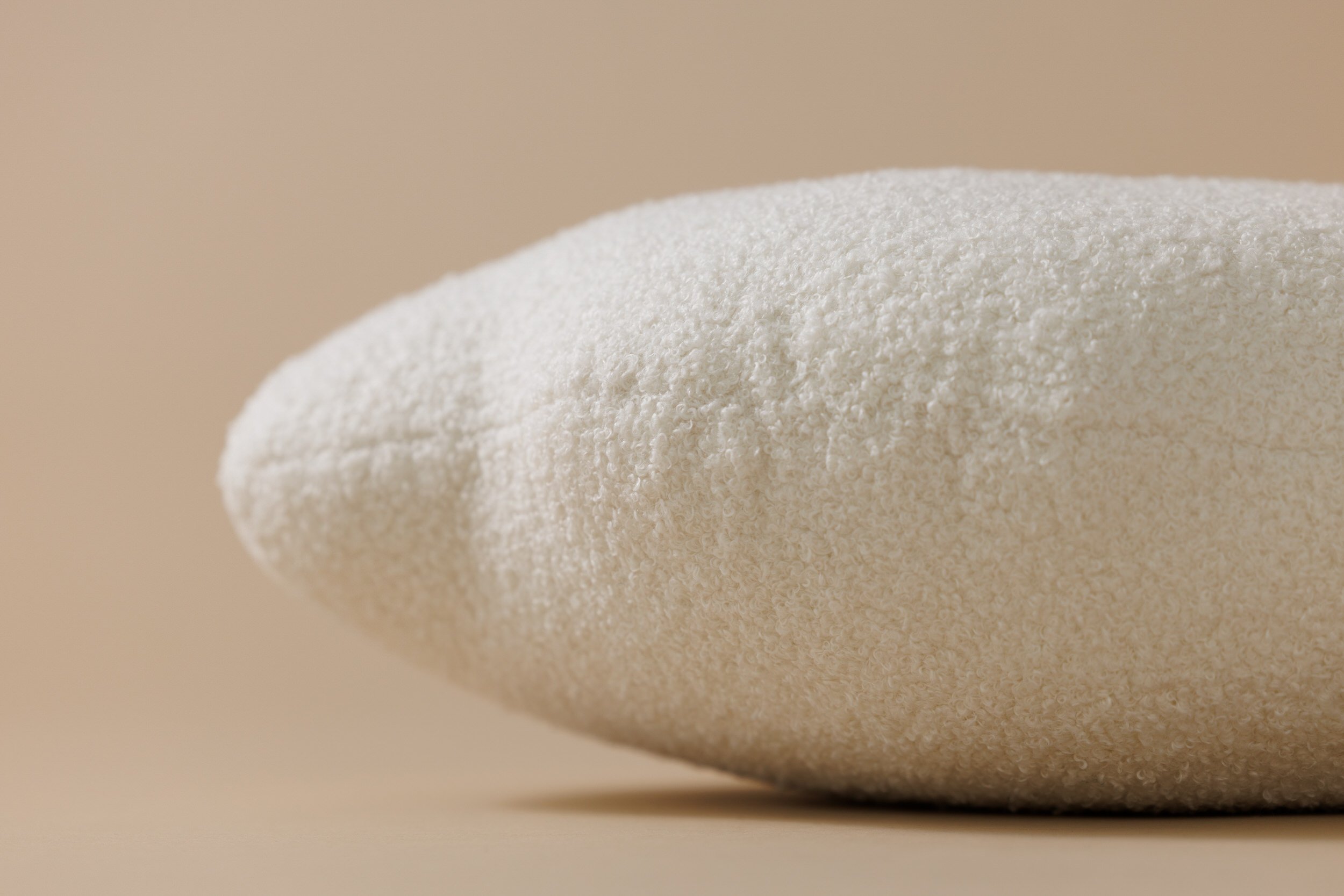 Coussin Nuage Bouclé Blanc