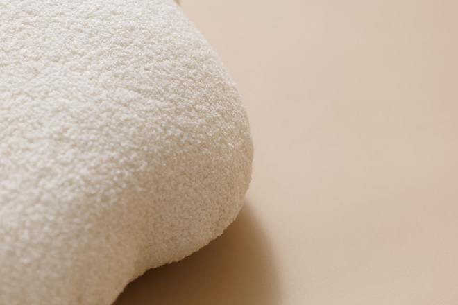White Cloud Cushion Boucle