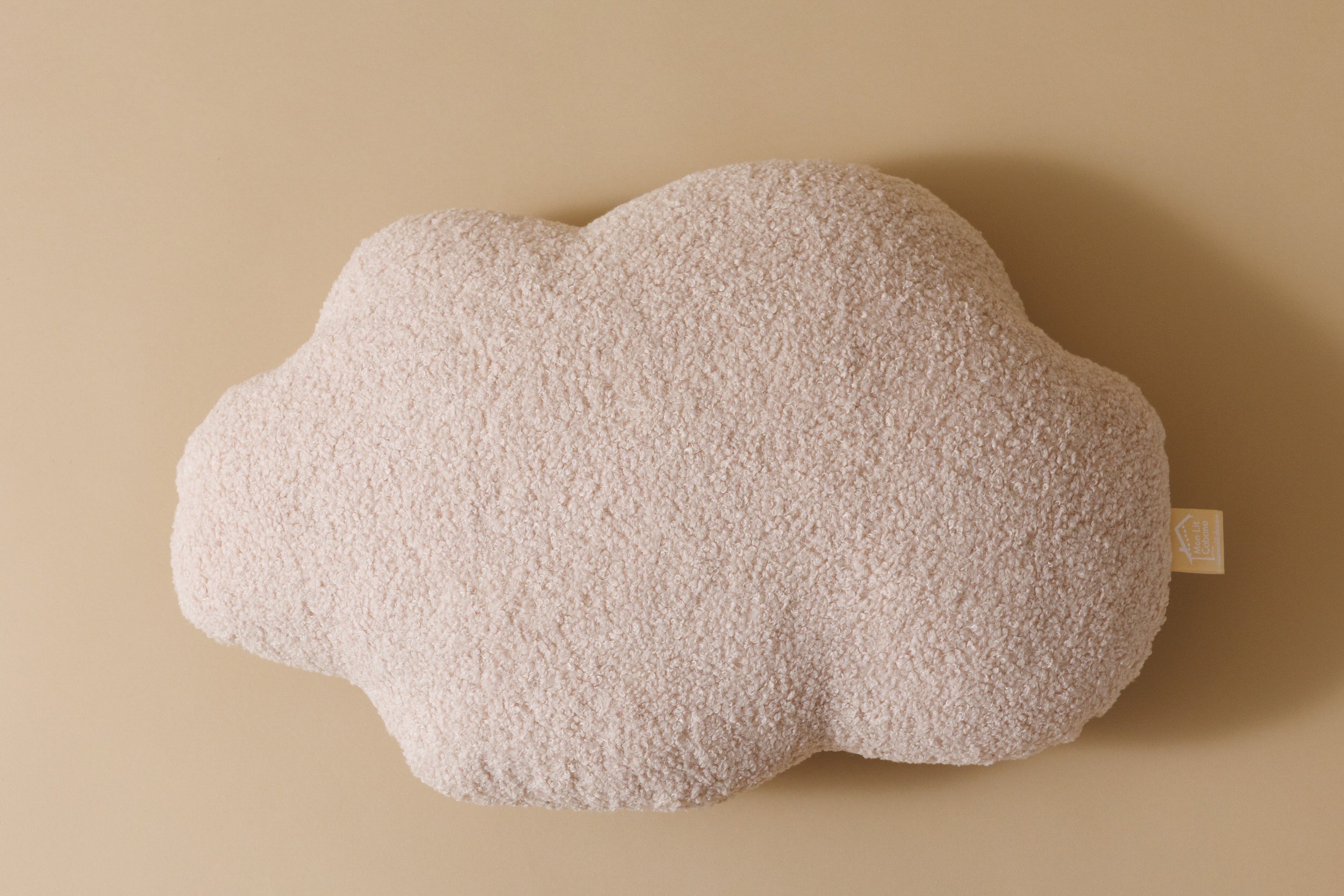 Powder Pink Cloud Cushion Boucle