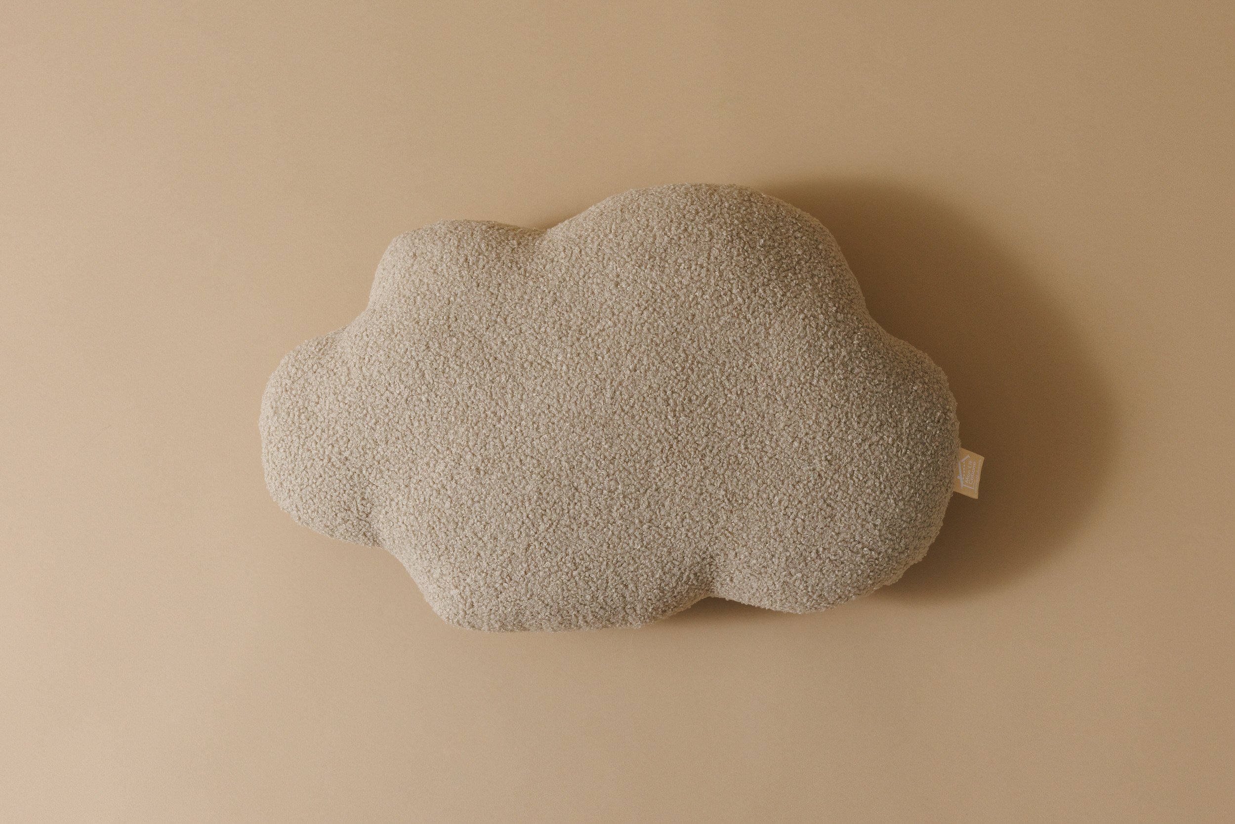 Coussin Nuage Bouclé Beige