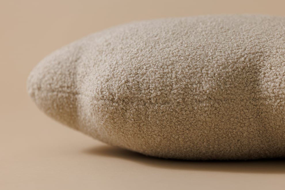 Beige Cloud Cushion Boucle