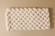 Matelas de Sol Tressé - Bouclé Écru