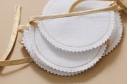 White and Gold Linen Garland