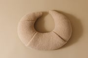 Boho Crescent Nursing Cushion with Chocolate Bucle