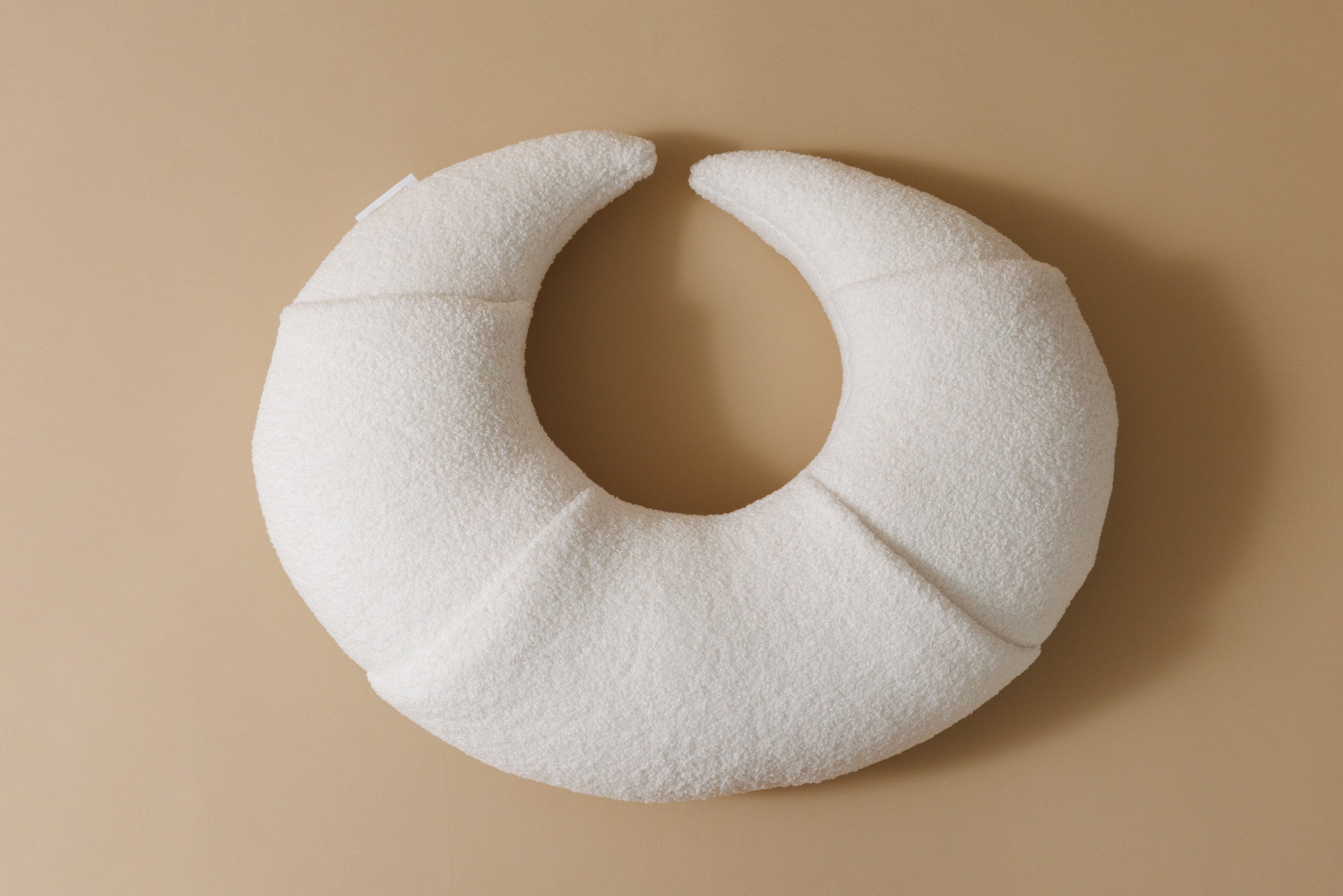 Croissant Nursing Pillow - Vanilla Boucle