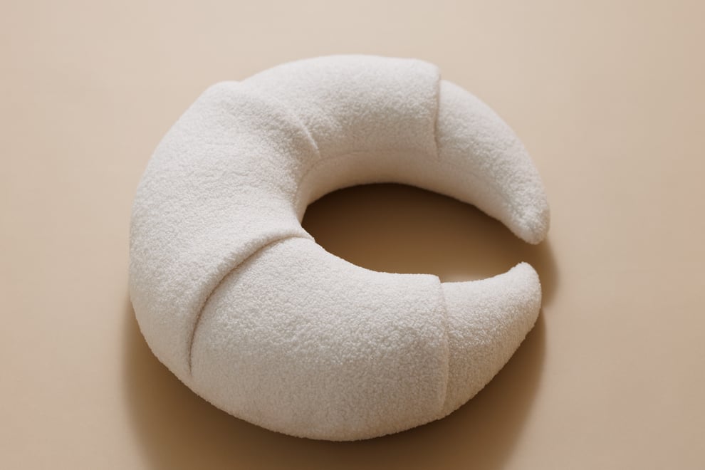 Croissant Nursing Pillow - Vanilla Boucle