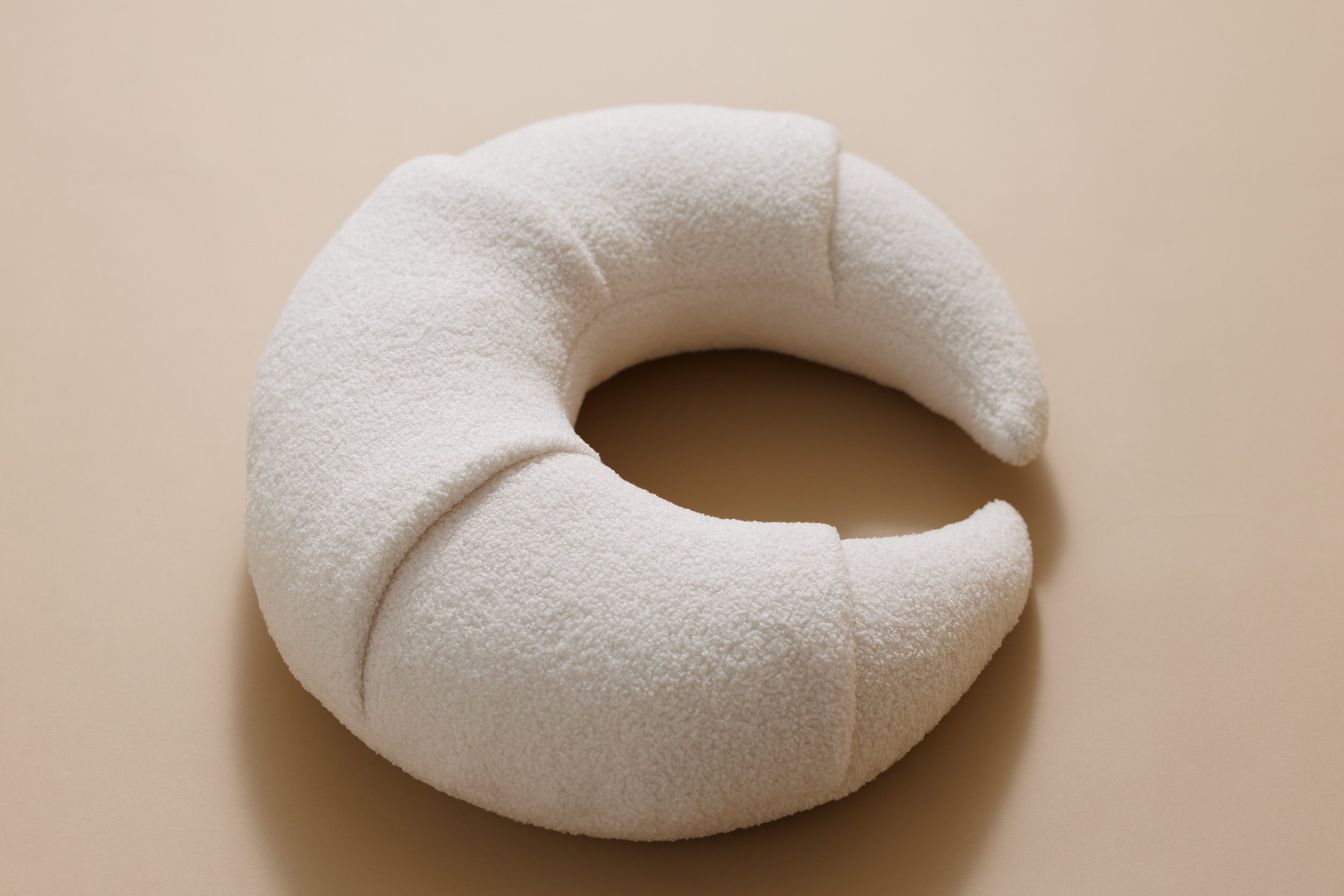 Croissant Nursing Pillow - Vanilla Boucle