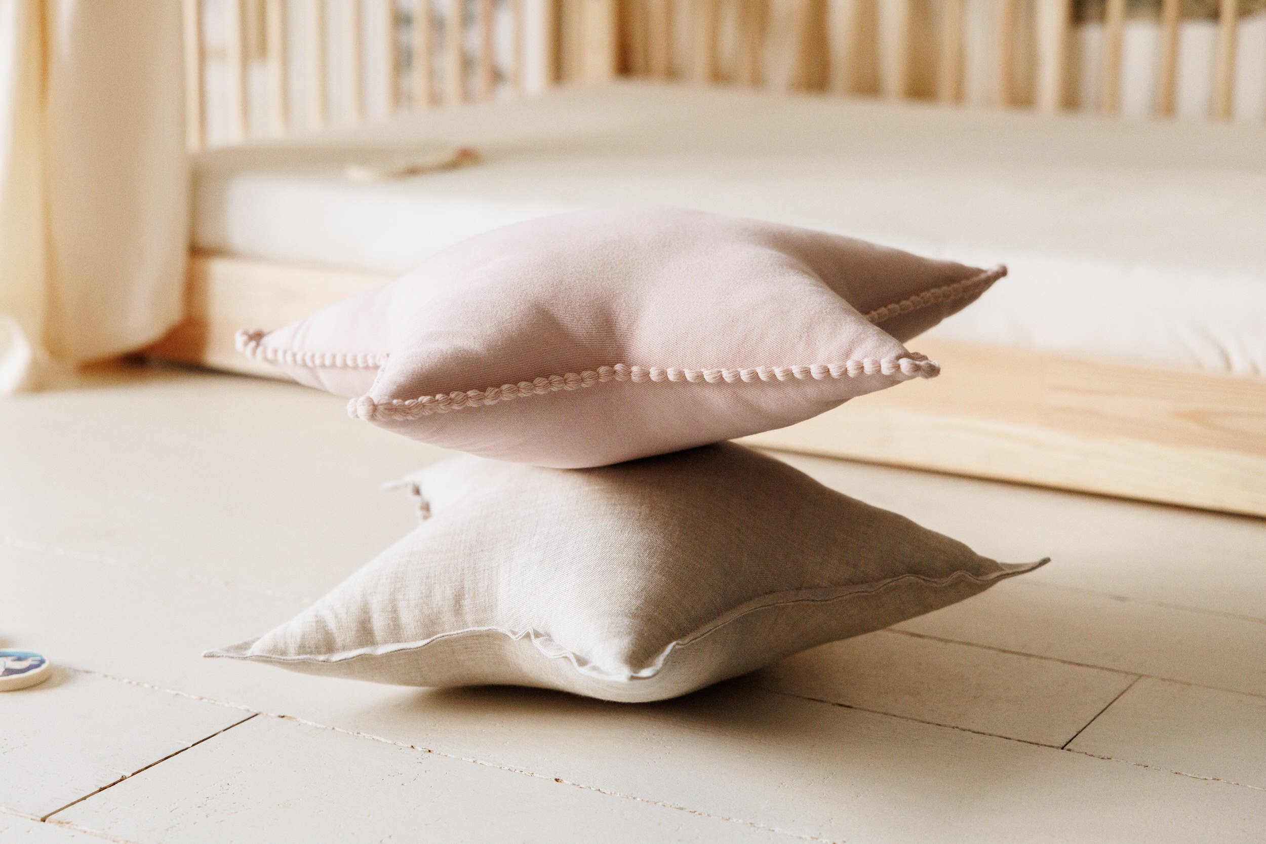 Natural Star Linen Cushion