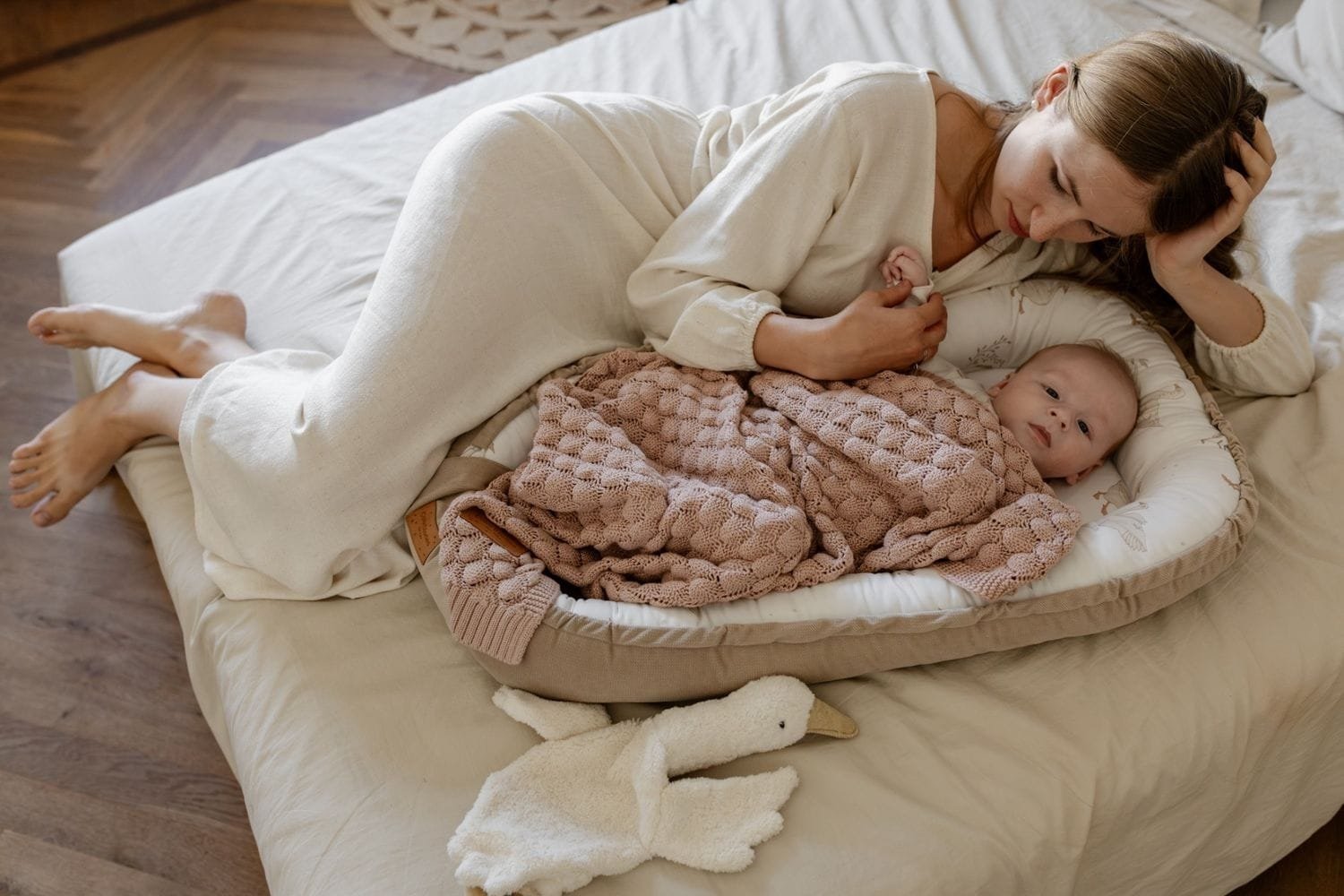 Pastel Pink Soft Bamboo Blanket