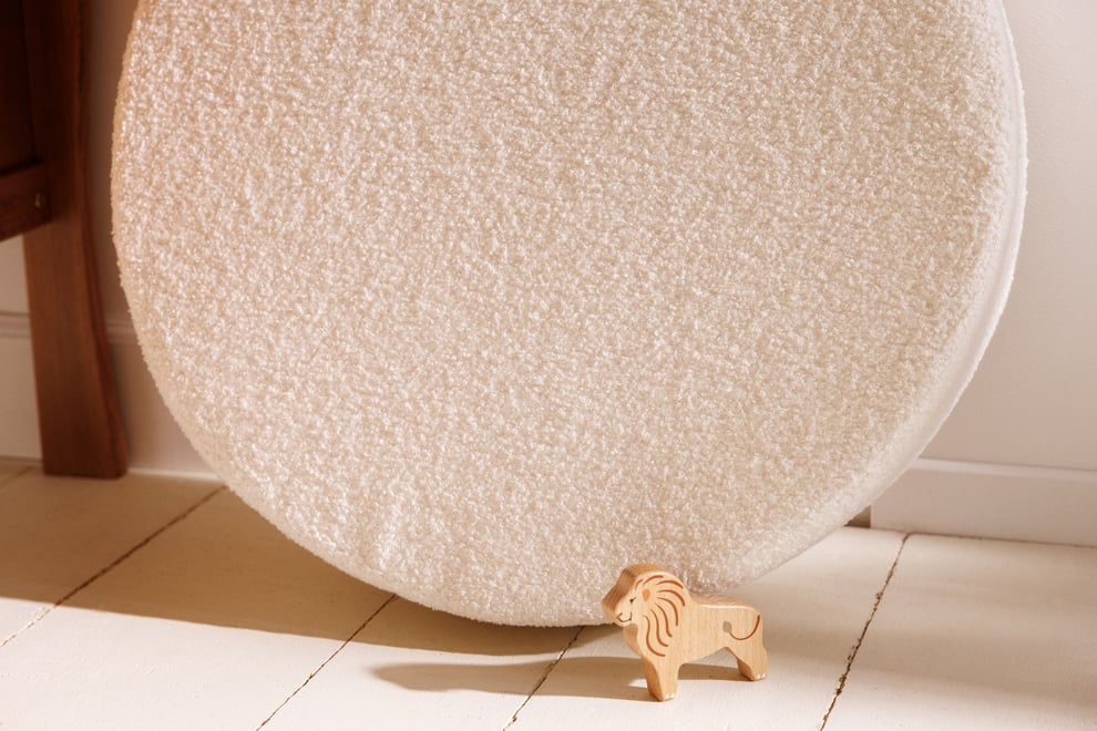 Pouf Bouclé Boho Baunilha