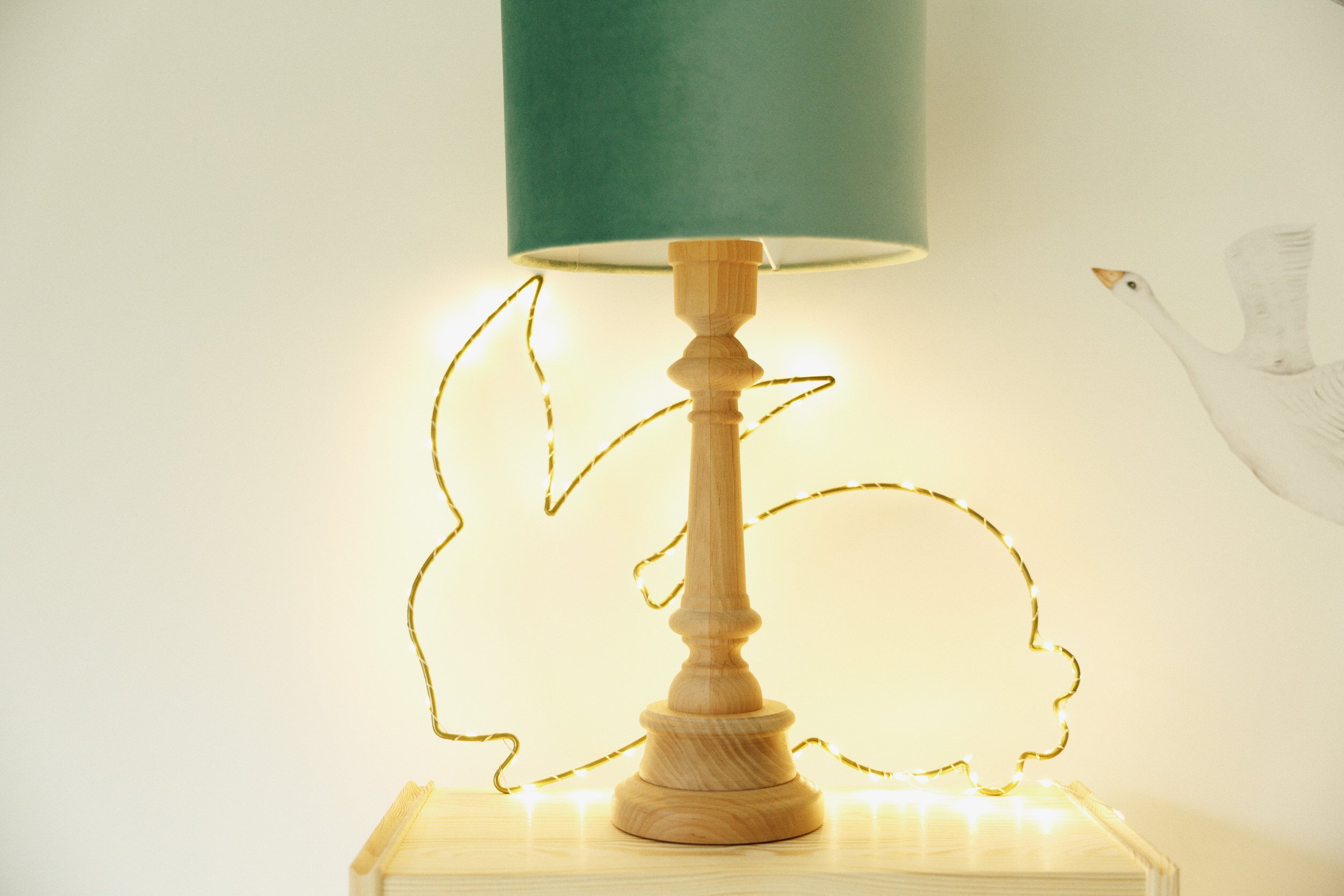 Metal Wire LED Light - Bunny