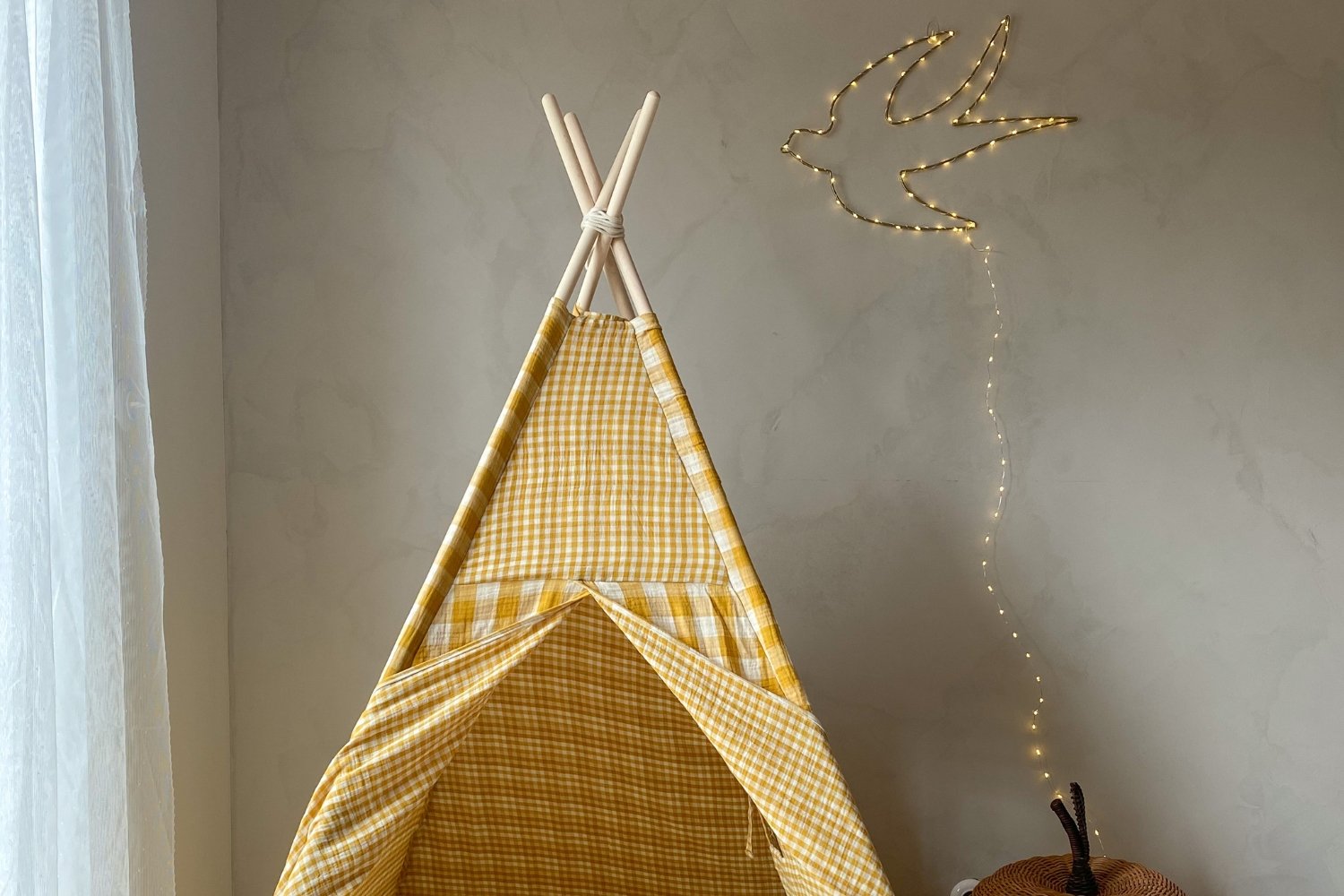 Double Sided Checkered Muslin Tipi