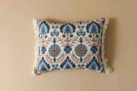 Blue Iris in Istanbul Cushion