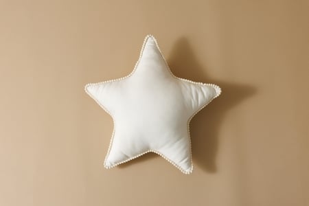 Boho Vanilla Star Cushion