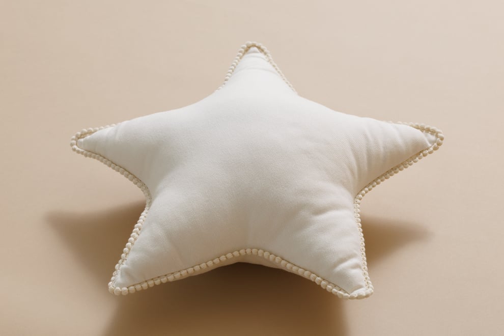 Boho Vanilla Star Cushion