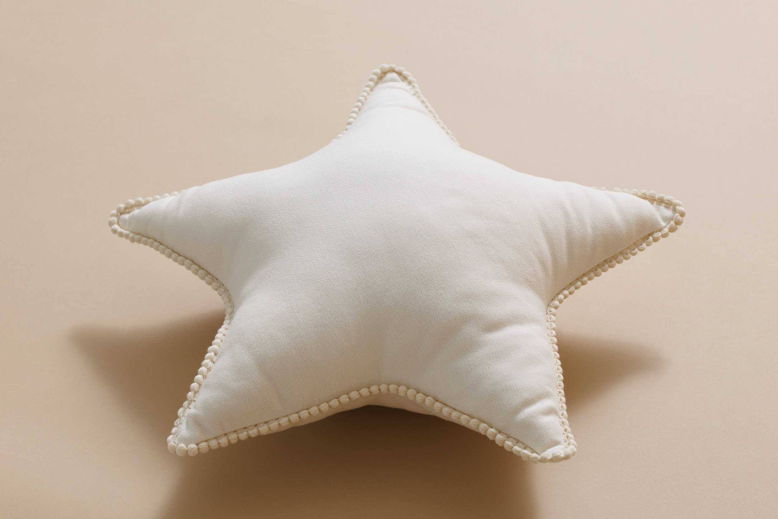 Boho Vanilla Star Cushion