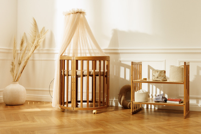 Berceau Évolutif 7 en 1 avec Matelas - Vintage