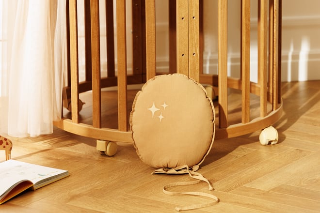 Mini Cuscino a Forma di Palloncino Decorativo - Camello