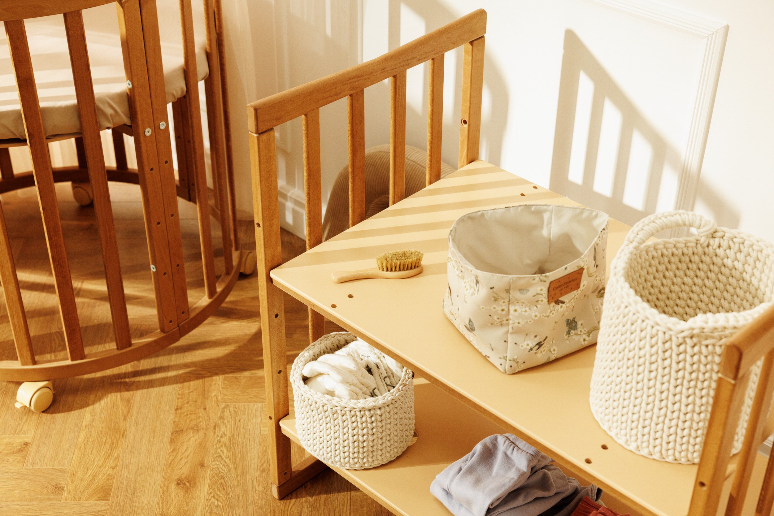 Set of 2 Crochet Toiletry Baskets - Natural 