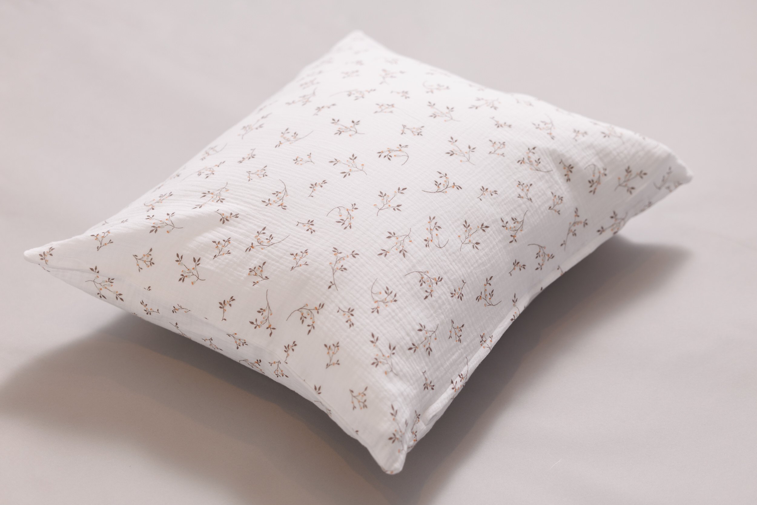 Baumwoll-Musselin 140x200 Bettdecke Set - Cotton Flowers