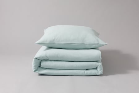 Cotton Muslin 140x200 Duvet Set - Mint