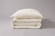 Cotton Muslin 140x200 Duvet Set - Vanilla