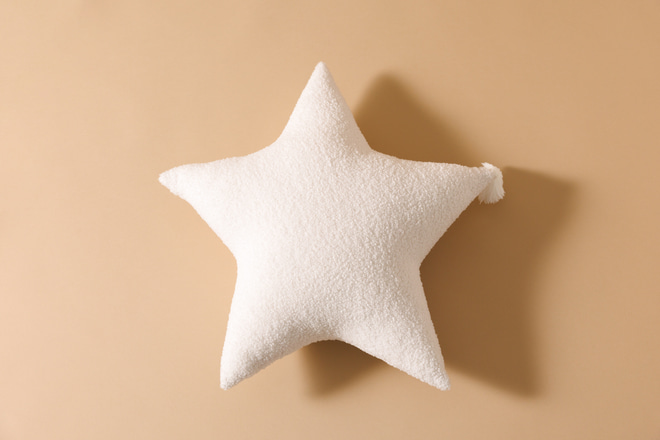 Vanilla Star Cushion Boucle