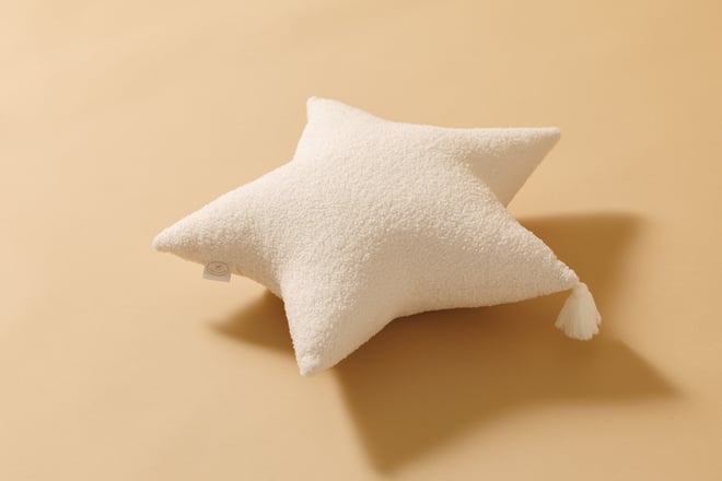 Vanilla Star Cushion Boucle