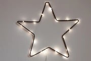 Black Metal Wire LED Light - Star